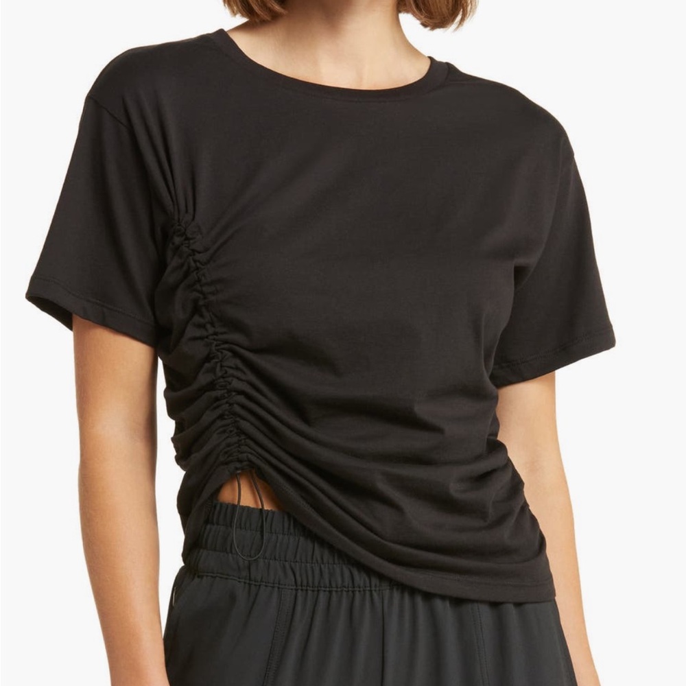 Zella Adjustable Ruched Top Small